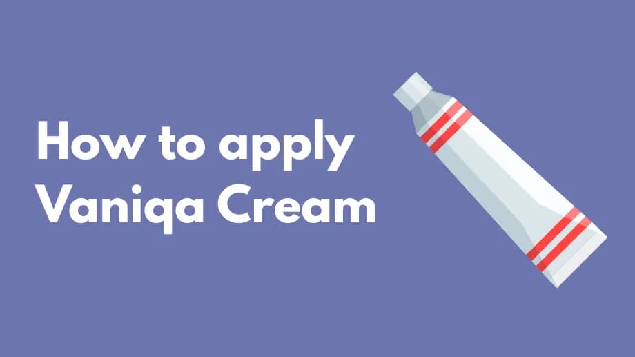 How to apply vaniqa cream?