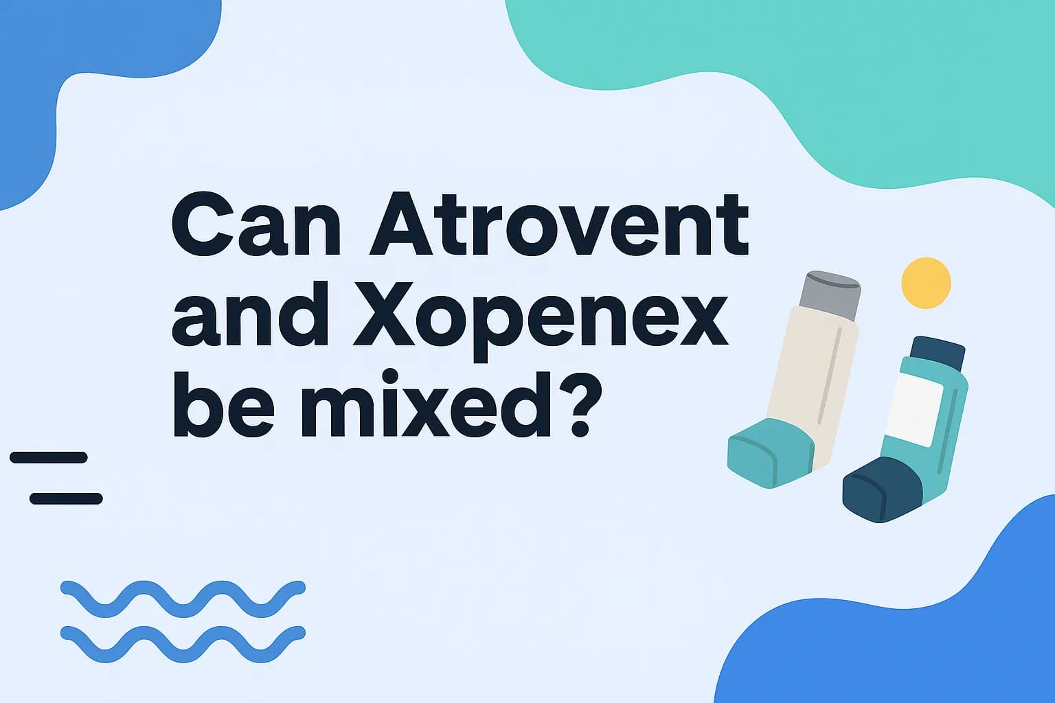 Can Atrovent and Xopenex be mixed?