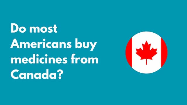 Do most Americans buy medicines from Canada?