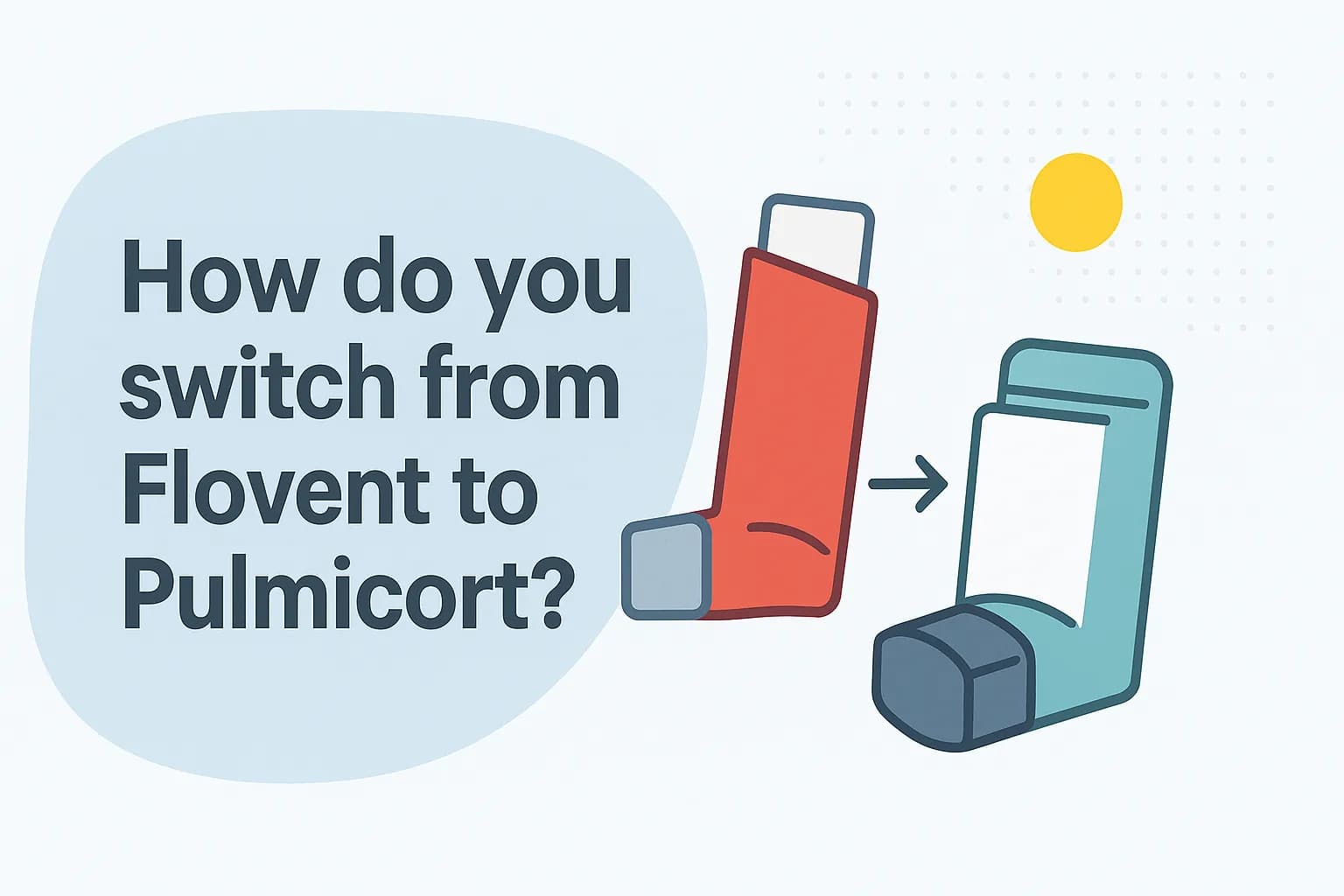 How do you switch from Flovent to Pulmicort?