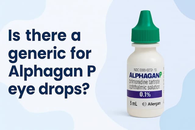 Is there a generic for Alphagan P eye drops?