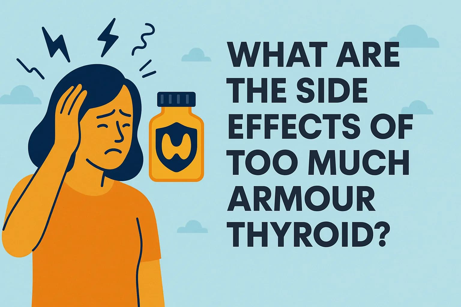 What are the side effects of too much Armour Thyroid?