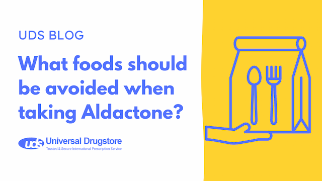 What foods should be avoided when taking Aldactone?