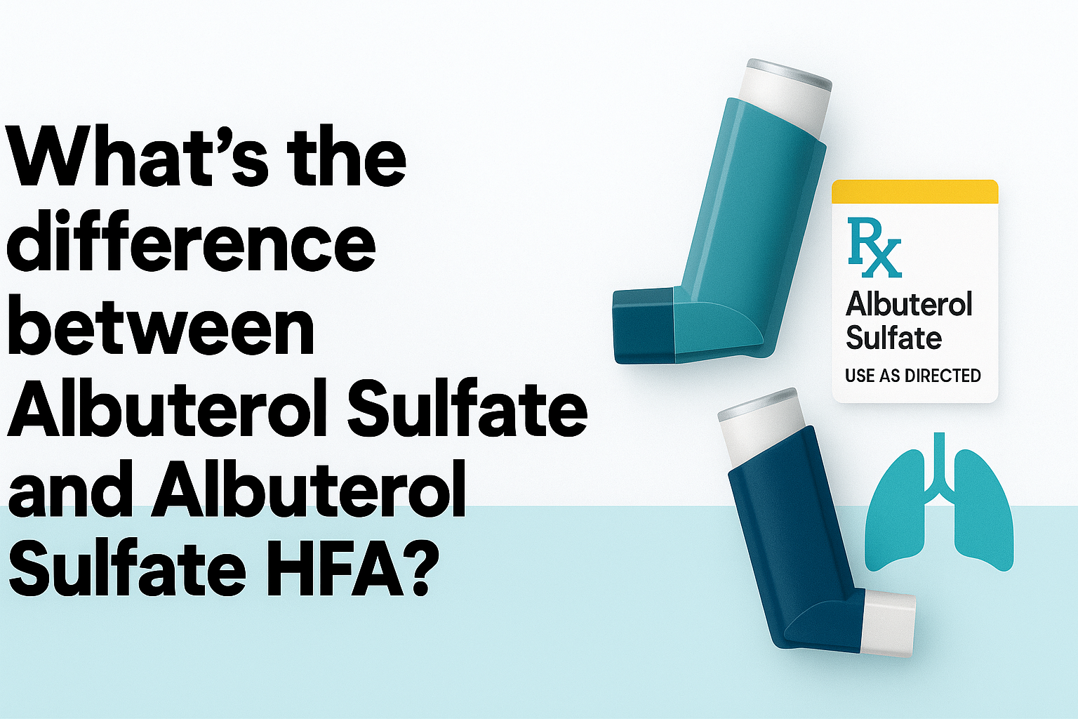 What’s the difference between Albuterol Sulfate and Albuterol Sulfate HFA?