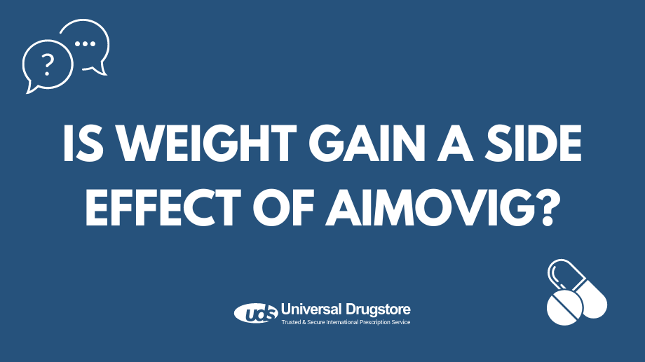 Is weight gain a side effect of Aimovig?
