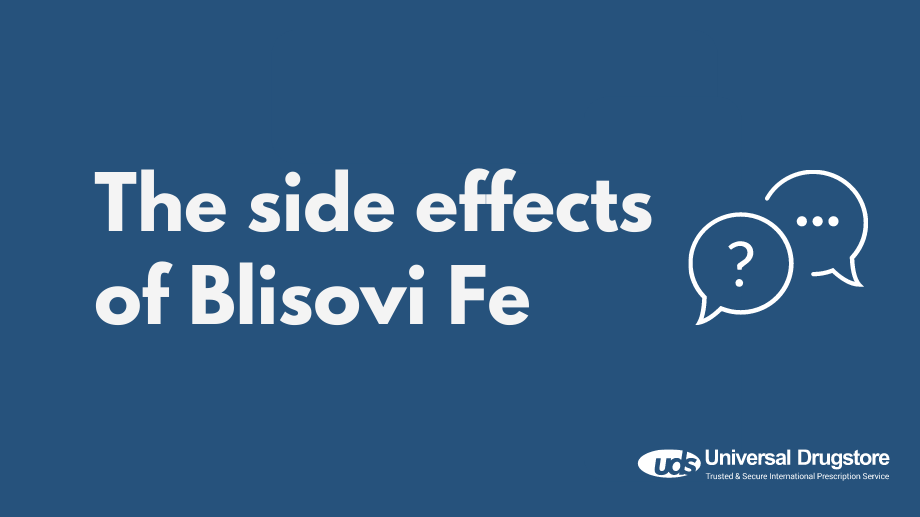What are the side effects of the birth control pill Blisovi Fe?
